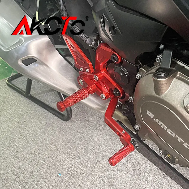 FOR QJMOTOR SRK450 SRK450RR SRK 450 RR 450RR Parts Motorcycle CNC Adjustable Rear Set Rearsets Footrest Footpeg Foot Rests