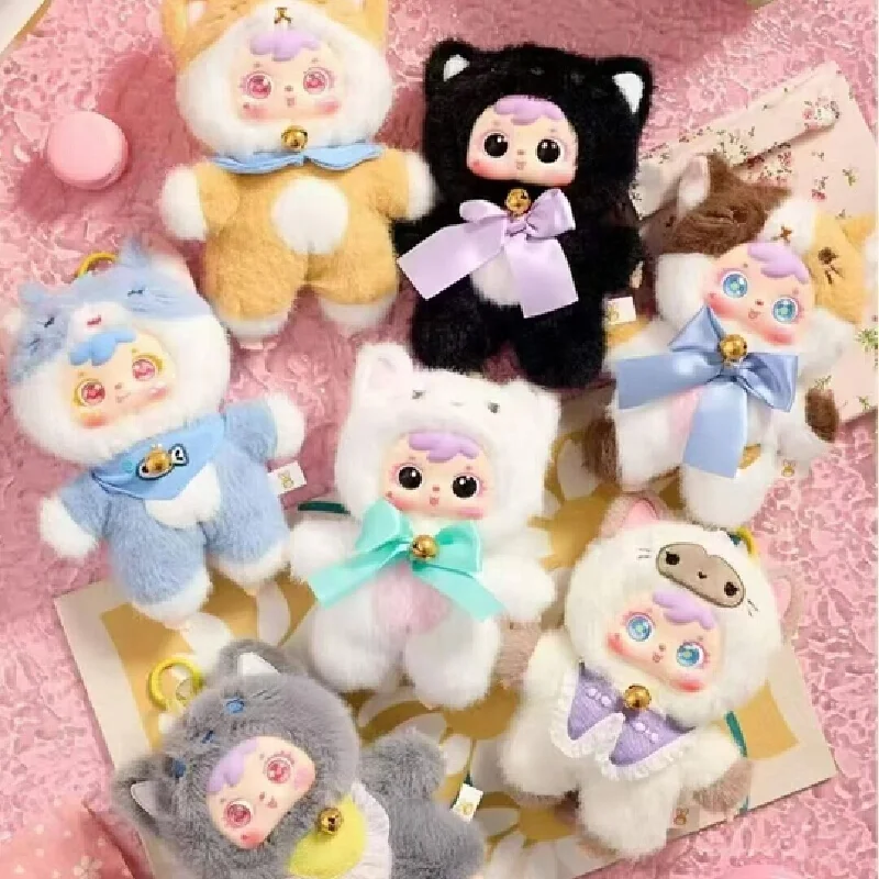 

Authentic Three Little Hair Samuel Cat Party Series Blind Box Cute Backpack Pendant Kawaii Doll Doll Ornament Birthday Gifts