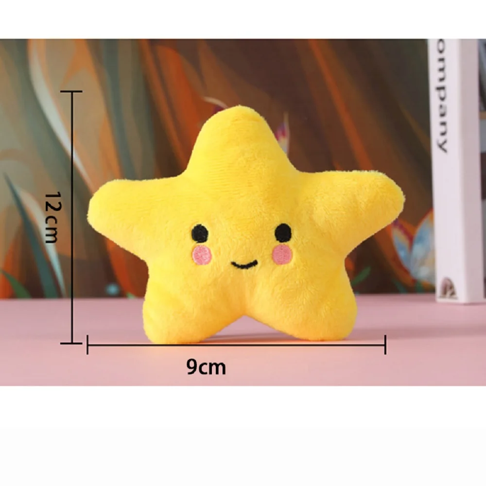 Plush PP cotton starfish shaped pet toys suitable for small and medium-sized dogs and cats to play, relieve stress, grind teeth