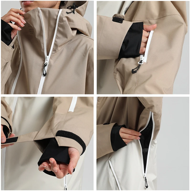 سترة تزلج نسائية شتوية مقاومة للماء لعام 2025 معاطف رياضية جبلية خارجية للرجال معاطف ثلج مقاومة للرياح والمشي لمسافات طويلة ملابس على الجليد للسيدات
