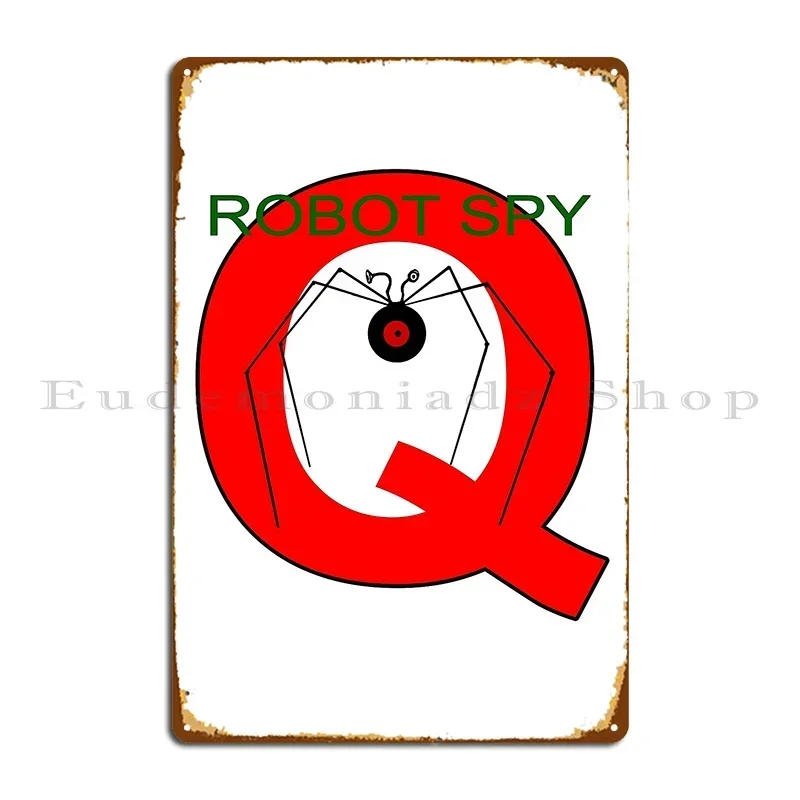 Letrero metálico de Jonny Quest Robot Spy, segunda versión, placas oxidadas, letrero de cocina personalizado, póster de hojalata personalizado