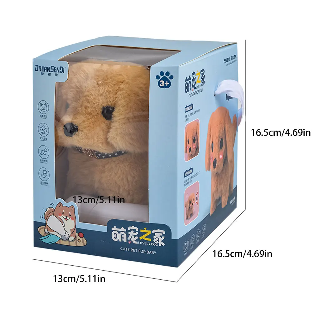 Mainan Boneka Lucu yang Bisa Berjalan dan Berbicara, Teman Bermain untuk Anak-Anak, Sentuhan Realistis dan Nyaman, Dapat Diregangkan