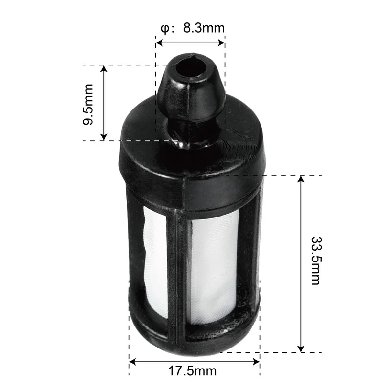 5 Pieces Garden Power Tool Accessories Chainsaw Parts Fuel Filter