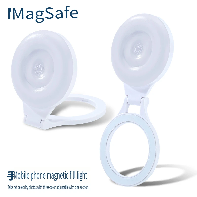 MagSafe Mobile Phone Magnetic Fill Light Selfie Beauty Light Mobile Phone Fill Light Portable Mini