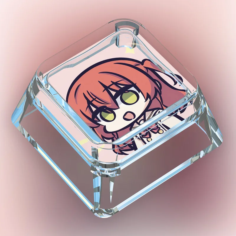 Bocchi The Rock Series Keycaps Diy Resin Pc Translucent Xda Height Keycaps Gotoh Hitori Yamada Ryo Anime Cute Keycap Single