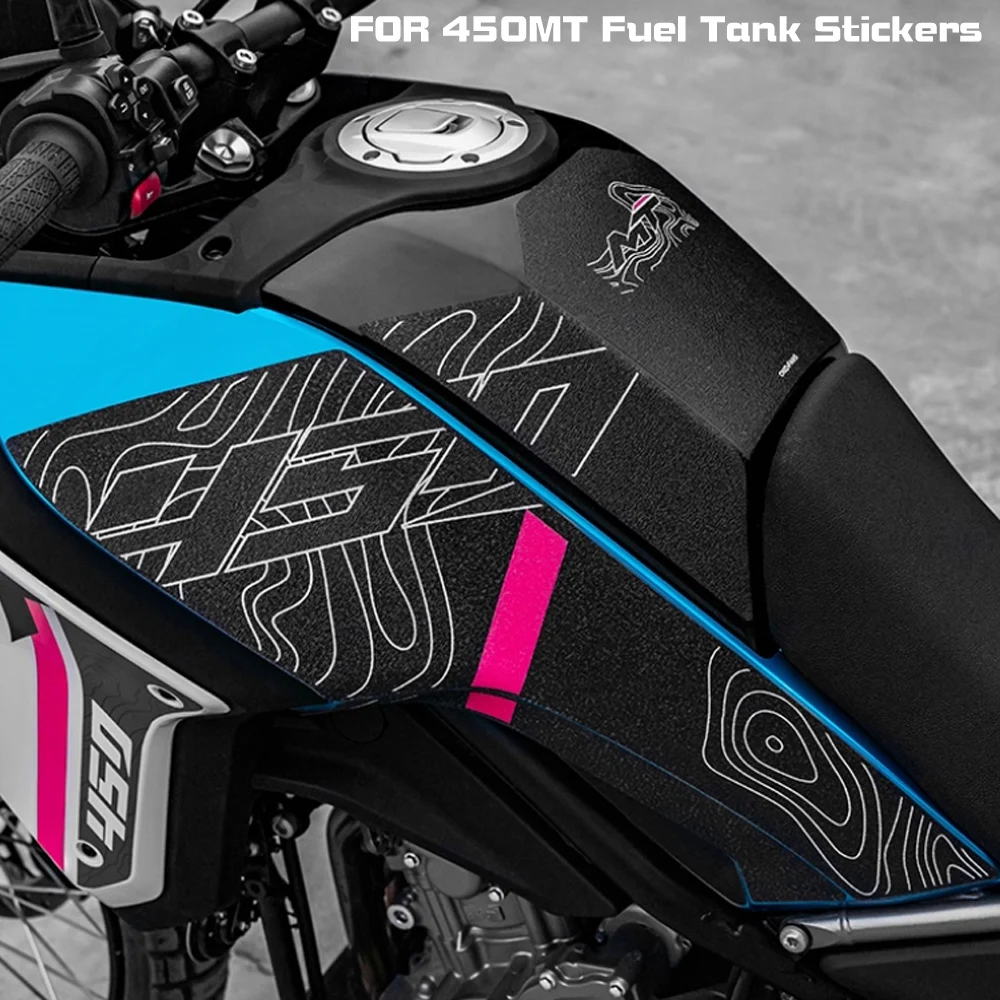2024年新型-cfmoto-450mt-mt450-cf-450-mt-オートバイ-タンクパッド-プロテクター-ステッカー-デカール-ガソリン-ニータンク-トラクションパッド-サイド