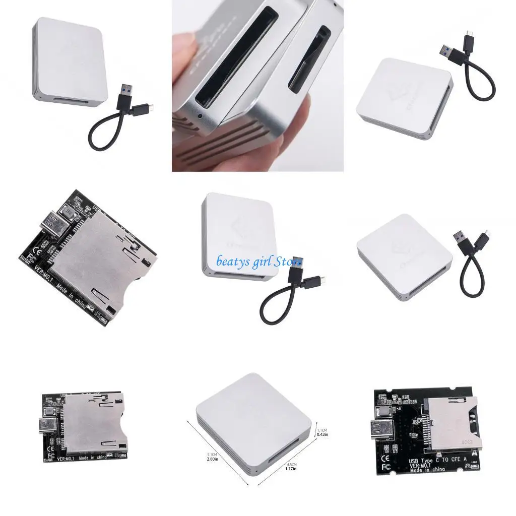 

C7AB NEW CFexpress Card Reader USB3.1 TypeC 10Gbps CFE-B / CFE-A Memory Card Read