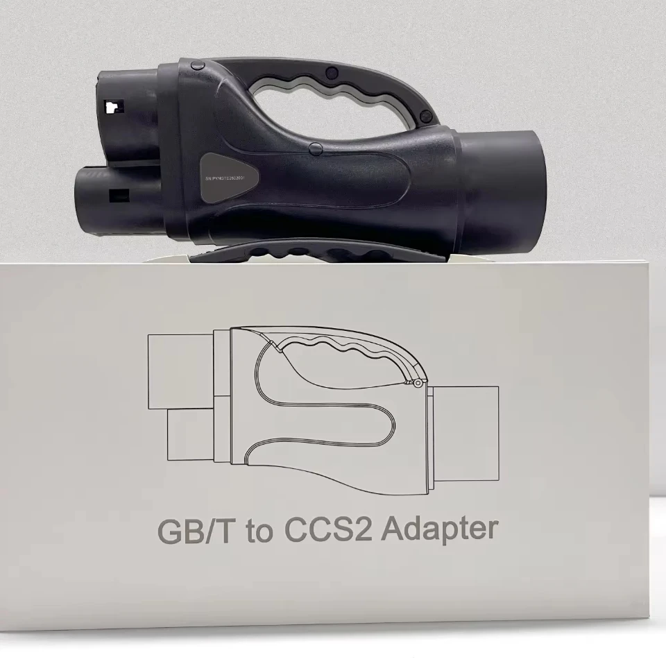 2025 جديد مركبة كهربية التوصيل مهايئ شاحن GBT إلى CCS2 DC EV محول الشحن لشاحن DC EV