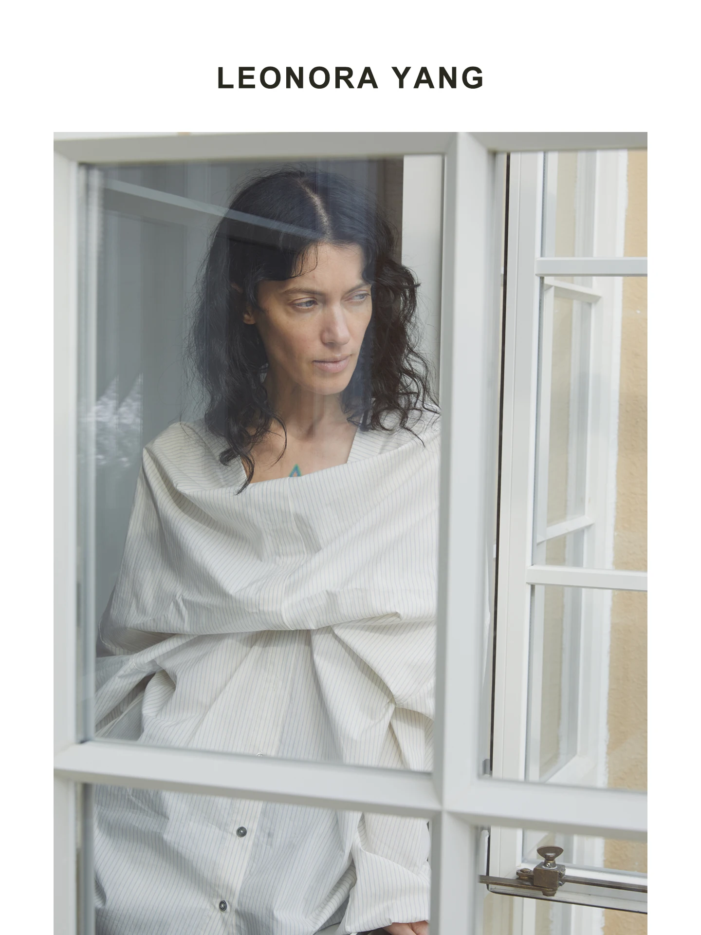 

Leonorayang Deconstructed Long Sve Loose Fit Women's irt Cotton 00% Stand Collar Button down Classic Sle Spring 2026