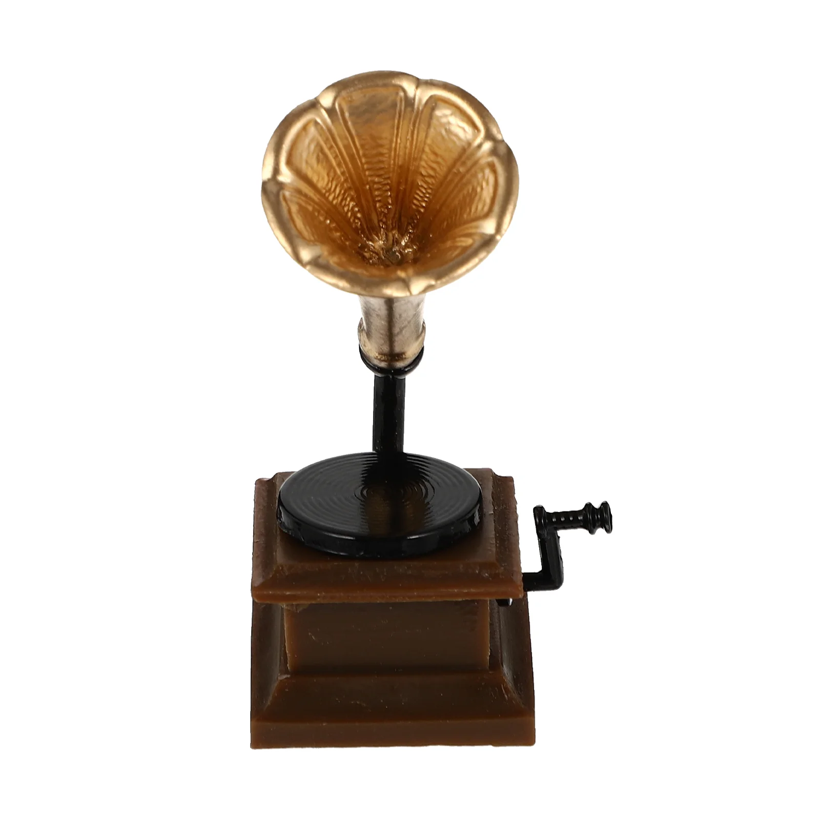 

Mini Gramophone Table Decoration Resin Craft Ornament Retro Desktop Decorations Phonograph Vintage Model Child Simulation