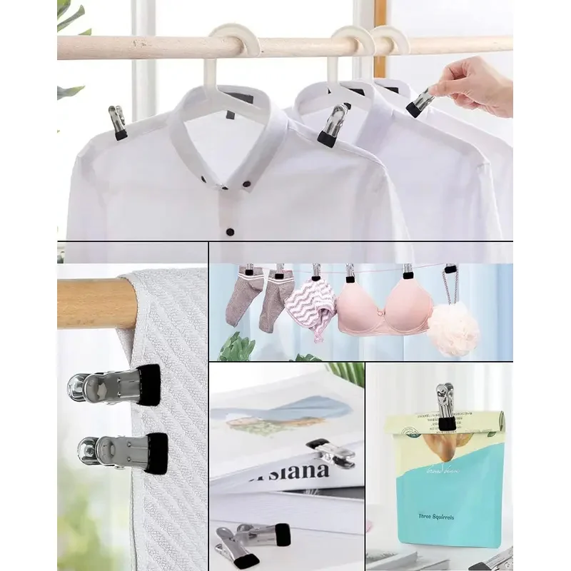 Heavy Duty Clothes Pins for Hanging Clothes,Stainless Steel Strong Clips for Crafts,Beach Towel,Kitchen Sock,Fabri