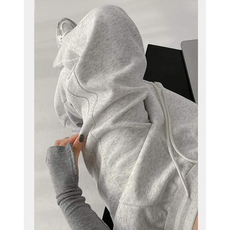 Lady Classic Korean High Waist Trousers Girls Fashion Wide Leg Sweatpants Female Streetwear Baggy Casual Daily Pants