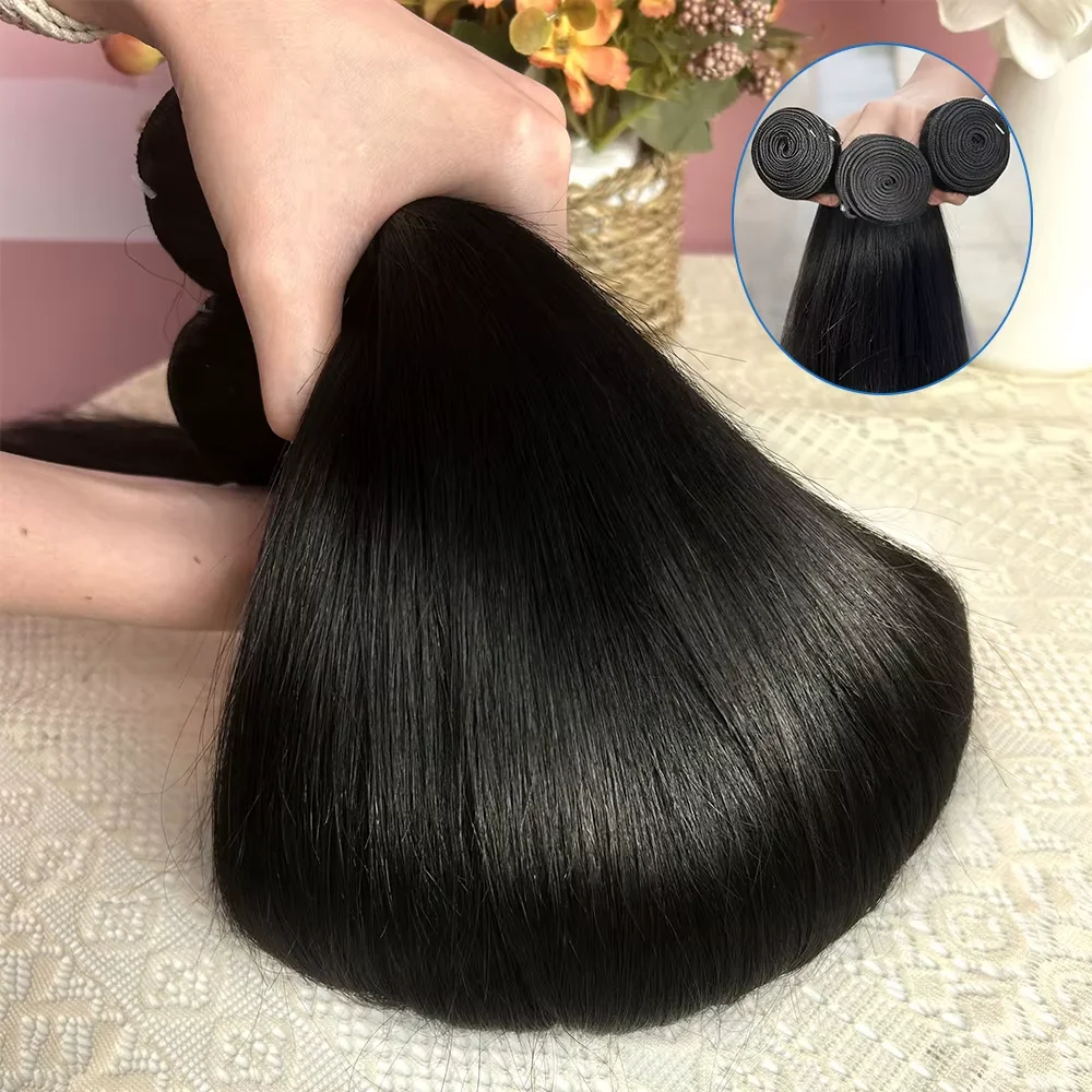 

Brazilian Raw Human Hair Bundles 30Inch Straight 3 4 Bundles Virgin Remy Hair Weft Extensions Women Sew In quickly Weave Bundle