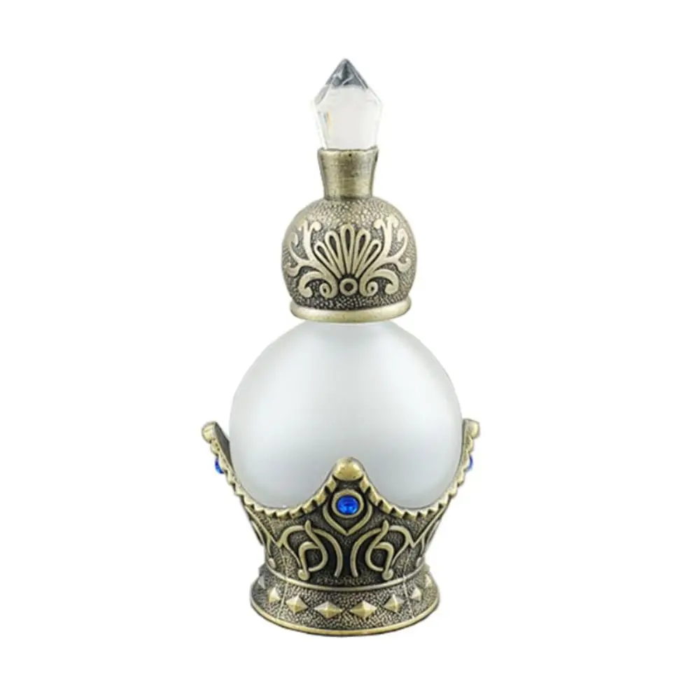 

Retro Perfume Bottle Arabian Style Middle East Essential Oil Dropper Bottle Crystal Empty Travel Cosmetic Containers