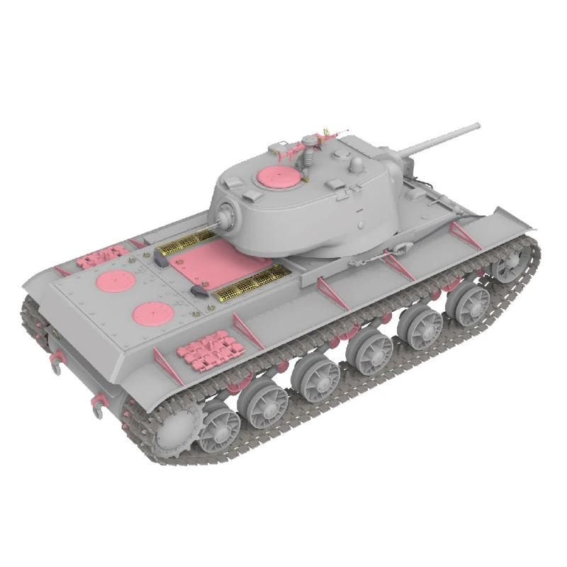 RFM KV-1 برج مصبوب معزز mod.1942 نموذج حقل الجاودار RM-5056 1:35 نموذج الخزان 1/35