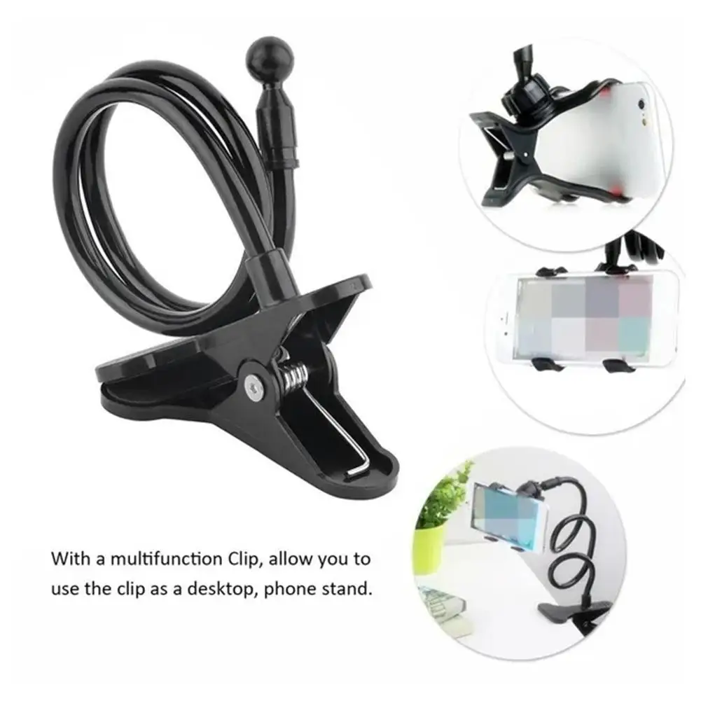 Lazy Bracket Mobile Phone Holder Flexible Bed Desk Table Clip Adjustable 360 Degree Phone Bracket Smartphones Table Clip