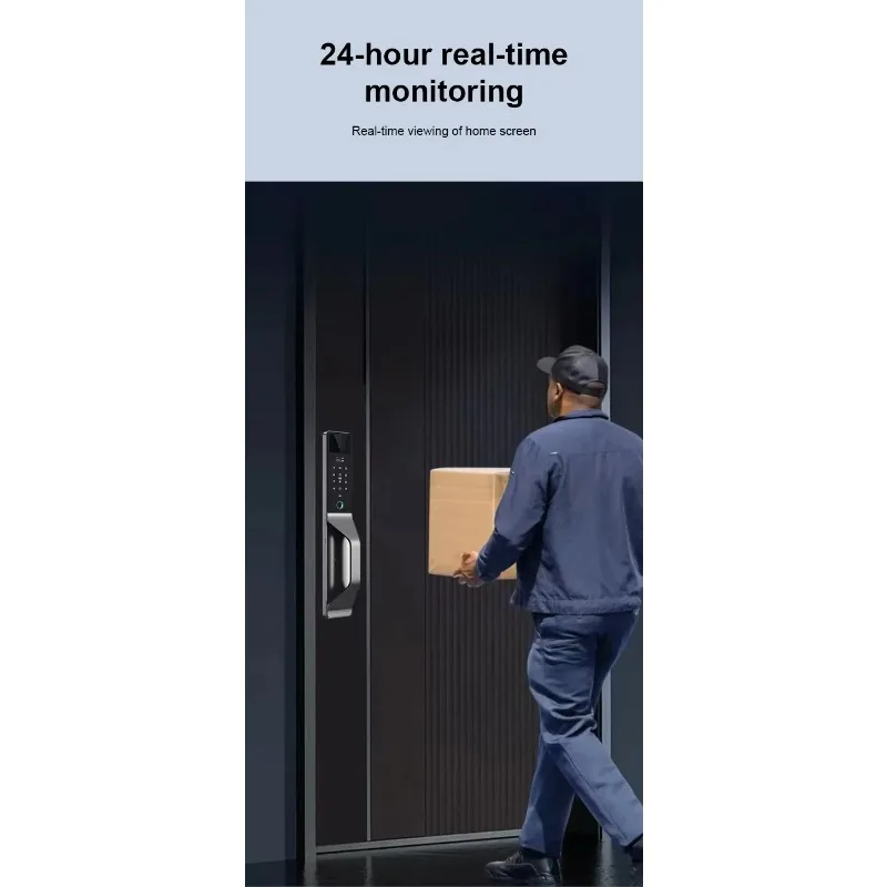 Ful Automatic Smart Door With 3 D Face & Fingerprint Recognition Security For Aluminum & Wood Doors Wifi Connected