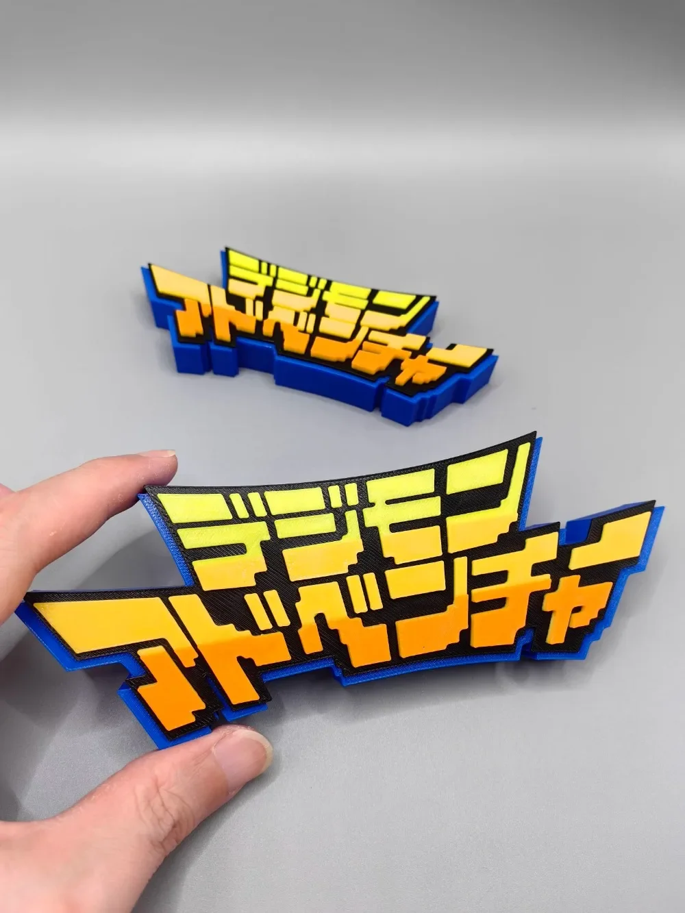 Anime Digimon 3D Logo Model Doll Signboard for Digital Monster Action Figure Display Cabinet Cosplay Exhibition Ornament Toy