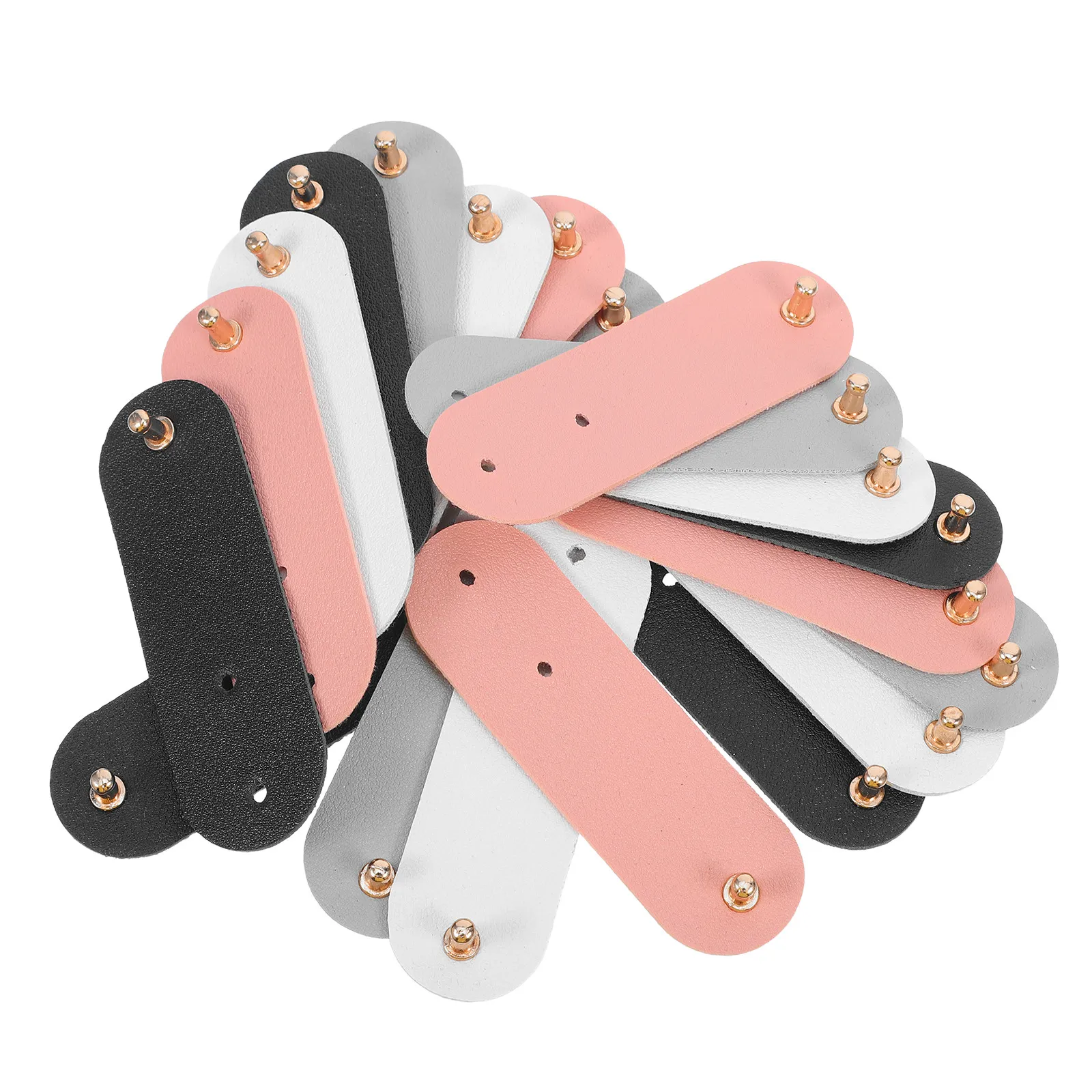 20Pcs Data Cable Organizer PU Cable Straps Snap Cord Keeper Reusable Wire Holder Earphone Charging Cord Wrap Travel Accessories