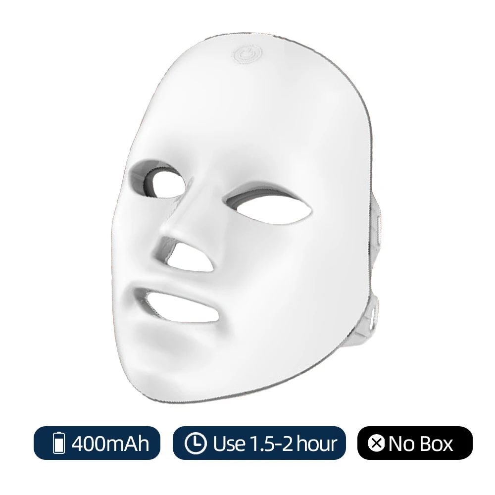 Drahtlose LED-Maske, 7-Farben-LED-Gesichtsmaske, Photon, hautstraffend, Anti-Aging, Verjüngung, Schönheitsmaske, Maschine