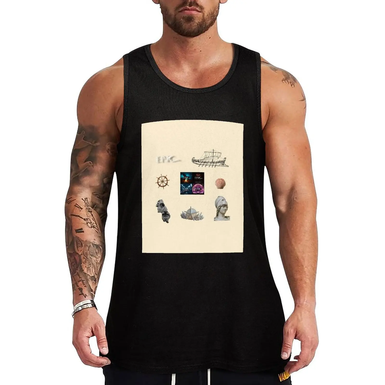 

Epic the musical sticker pack Tank Top clothing men Men sleeveless tee Sleeveless men