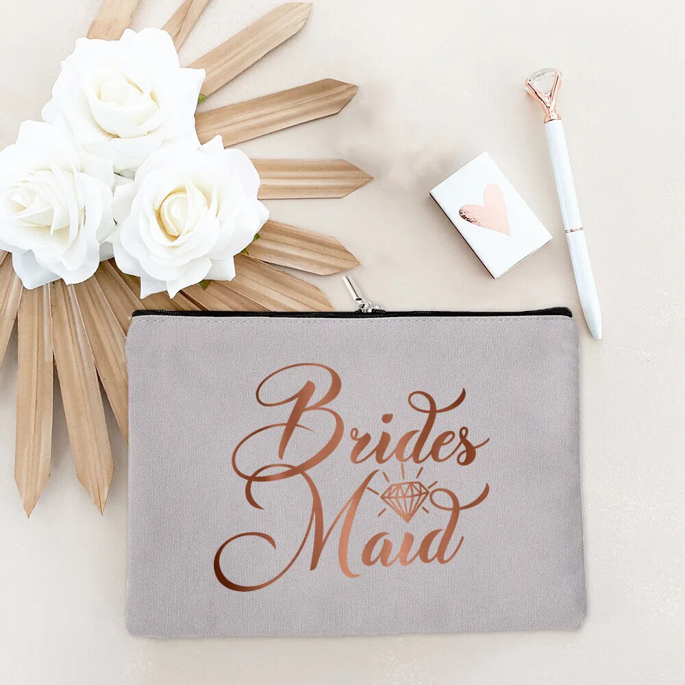 Team Bride Make-up-Tasche, Junggesellenabschied, Kosmetiktaschen, Geldbörse, Brautjungfer, Toilettenartikel, Organizer, Tasche, Geschenke für Hochzeit, Brautparty – Detail 19