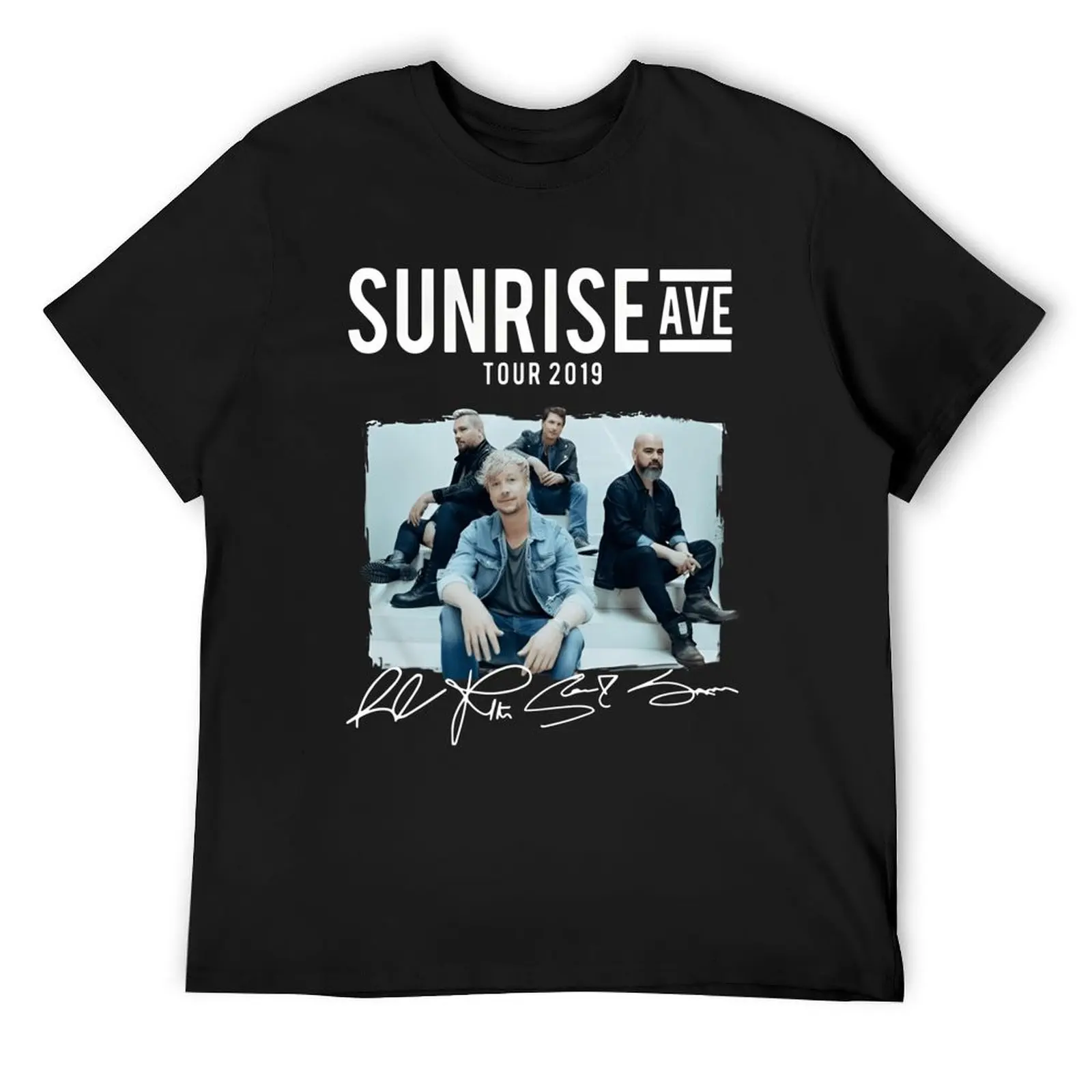 sunrise avenue T-Shirt blacks man clothes sports fans Short sleeve tee mens graphic t-shirts pack