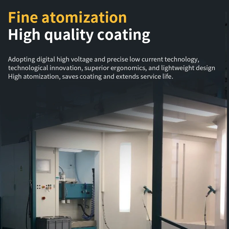 Powder Electrostatic Spraying M5 Elite Manual Spray Gun Save Paint Eliminate Frame Effect No Bottom Leak