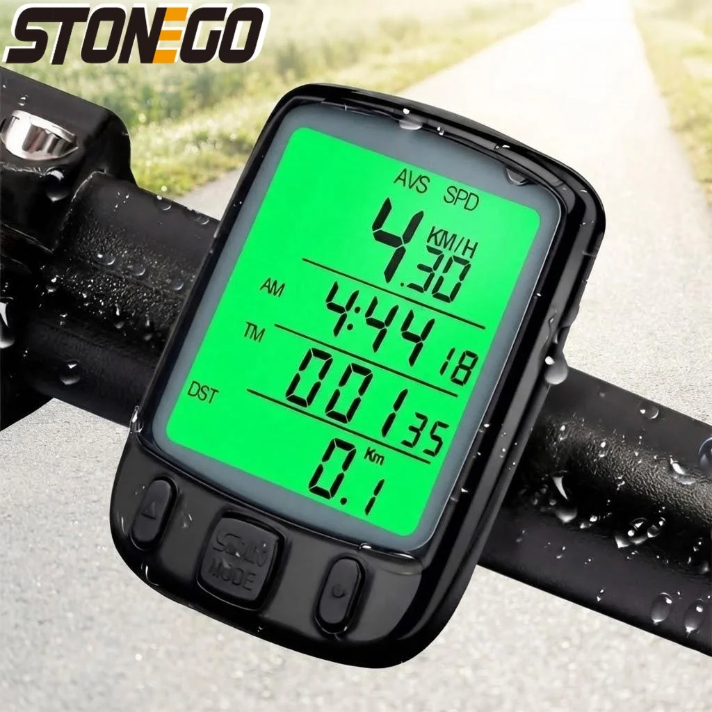 

Waterproof Bike Computer Digital LCD Odometer Speedometer for Cycling with Stopwatch Wired Cycle Computer