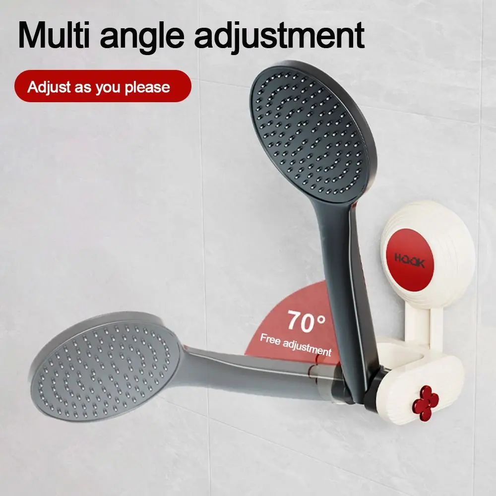 Suction Cup Shower Head Holder Adjustable Removable Handheld Sprayer Support Wall Mounted Sprayer Fixed Base