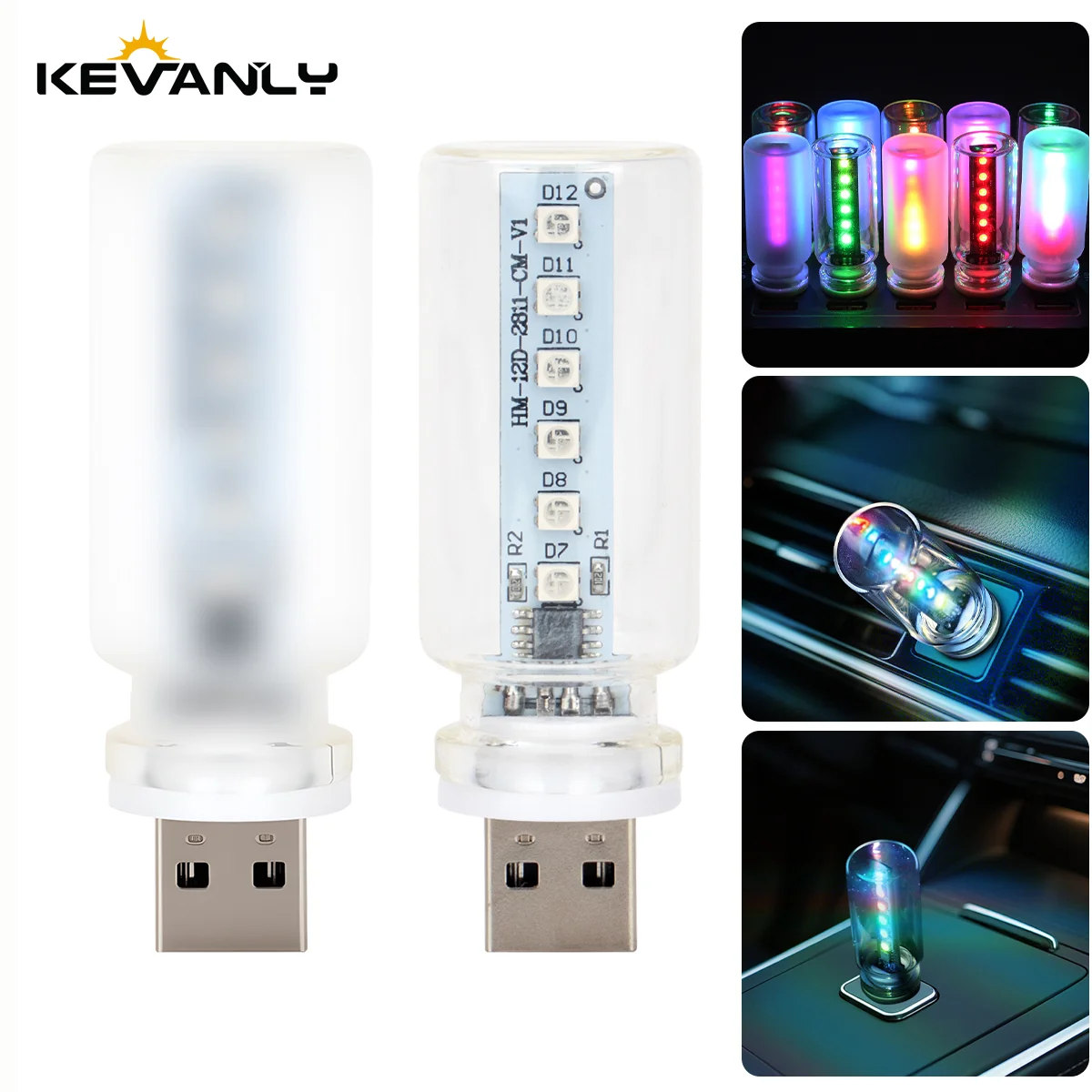 Interior Design Home Decor - USB Led RGB Flash Candles Light