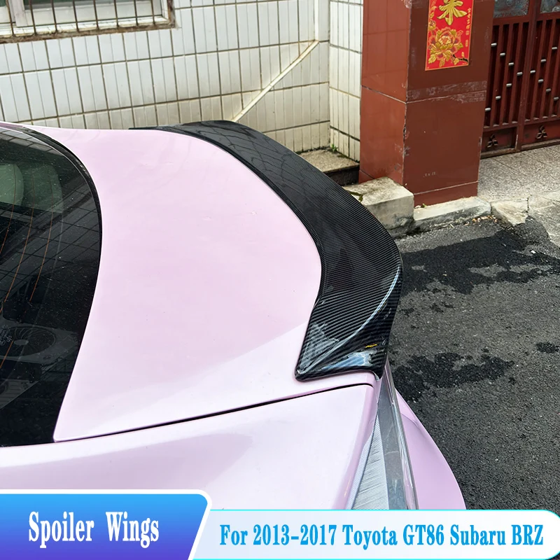 

For 2013--2017 Toyota GT86 Subaru BRZ Rear Trunk Lip Spoiler Tail Lid Wings ABS Plastic Black Car Tuning Body Kit Accessories