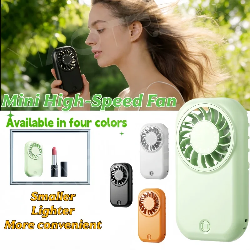 XIAOTREE Portable Handheld Small Fan 5-speed Wind 1200mah Battery Capacity Mini USB Rechargeable Handheld Fan Suitable Outdoor