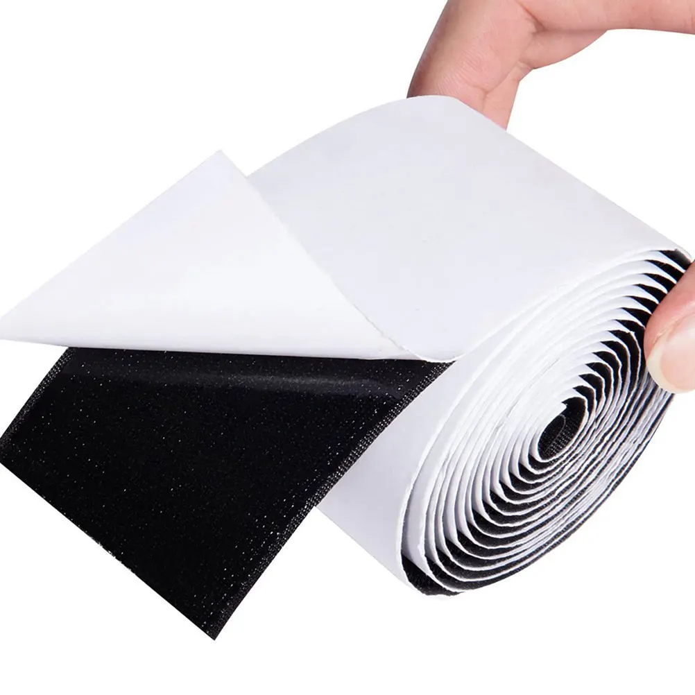 

4 Rolls Hook Loop Tape Strips Strong Adhesive Mounting Tape Effector Stabilization Fixation Pedal Board Fastener Sticky Strips