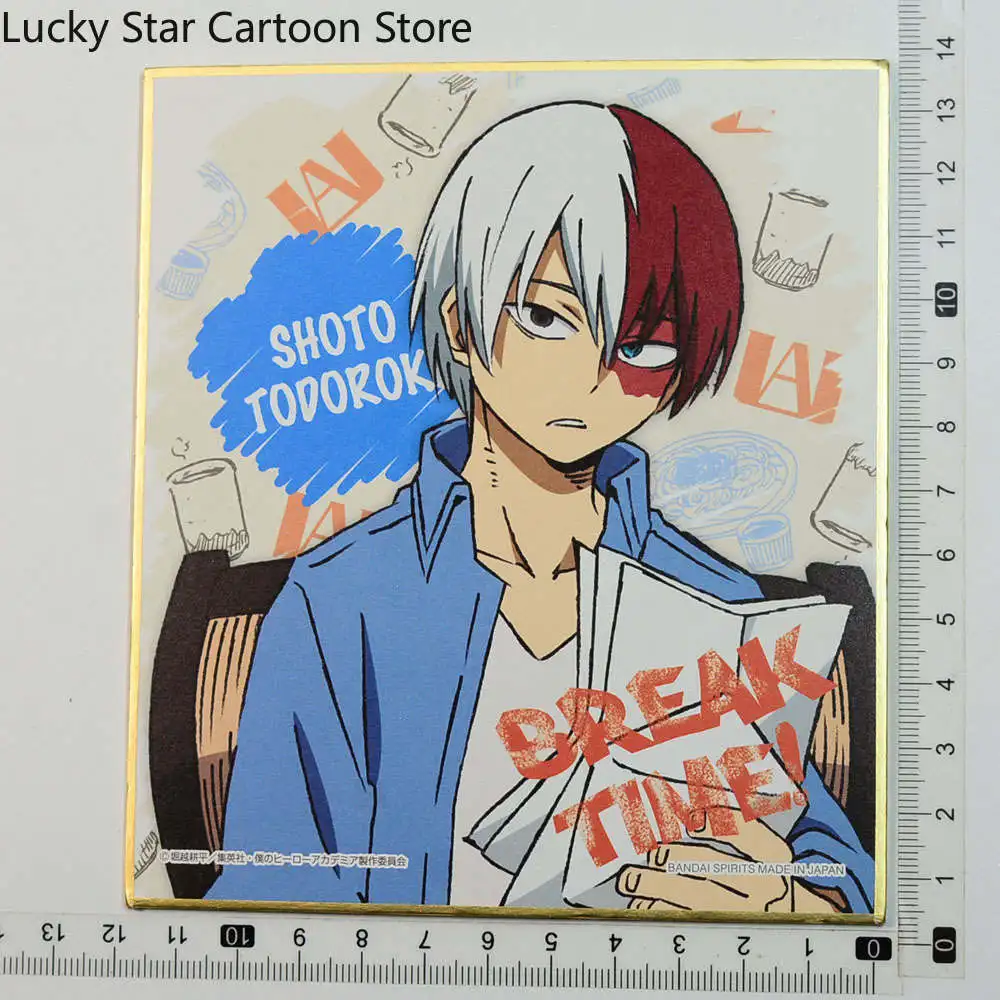 เครื่องประดับตกแต่งกระดาษสีการ์ตูนอนิเมะแท้ My Hero Academia โทโดโรกิ โชโตะ คอสเพลย์ มาสคอต ของขวัญคริสต์มาส ฮาโลวีน