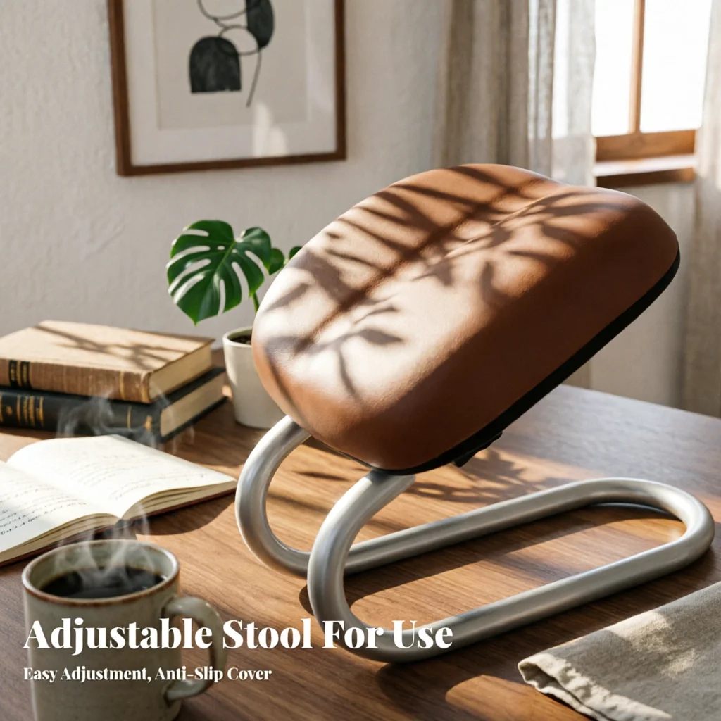 Ergonomic Meditation Stool Portable Adjustable Meditation Stool Japanese Design Mindfulness Seat Lightweight Seiza Chair
