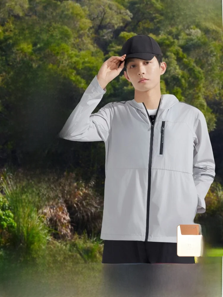 

Bosideng Men's Summer Lightweight Outdoor Hat Sun Protection Clothing Breathable Fiing Cam Faionable Loose Fit UPF00+