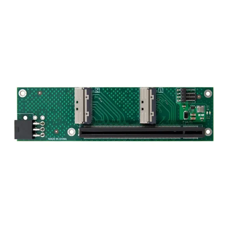 Ingenious-For Single GPU For Pcie 5.0 X16 Dual-Port MCIO-8I Adapter Board DC-DC Step-Down Power Supply External Expansion