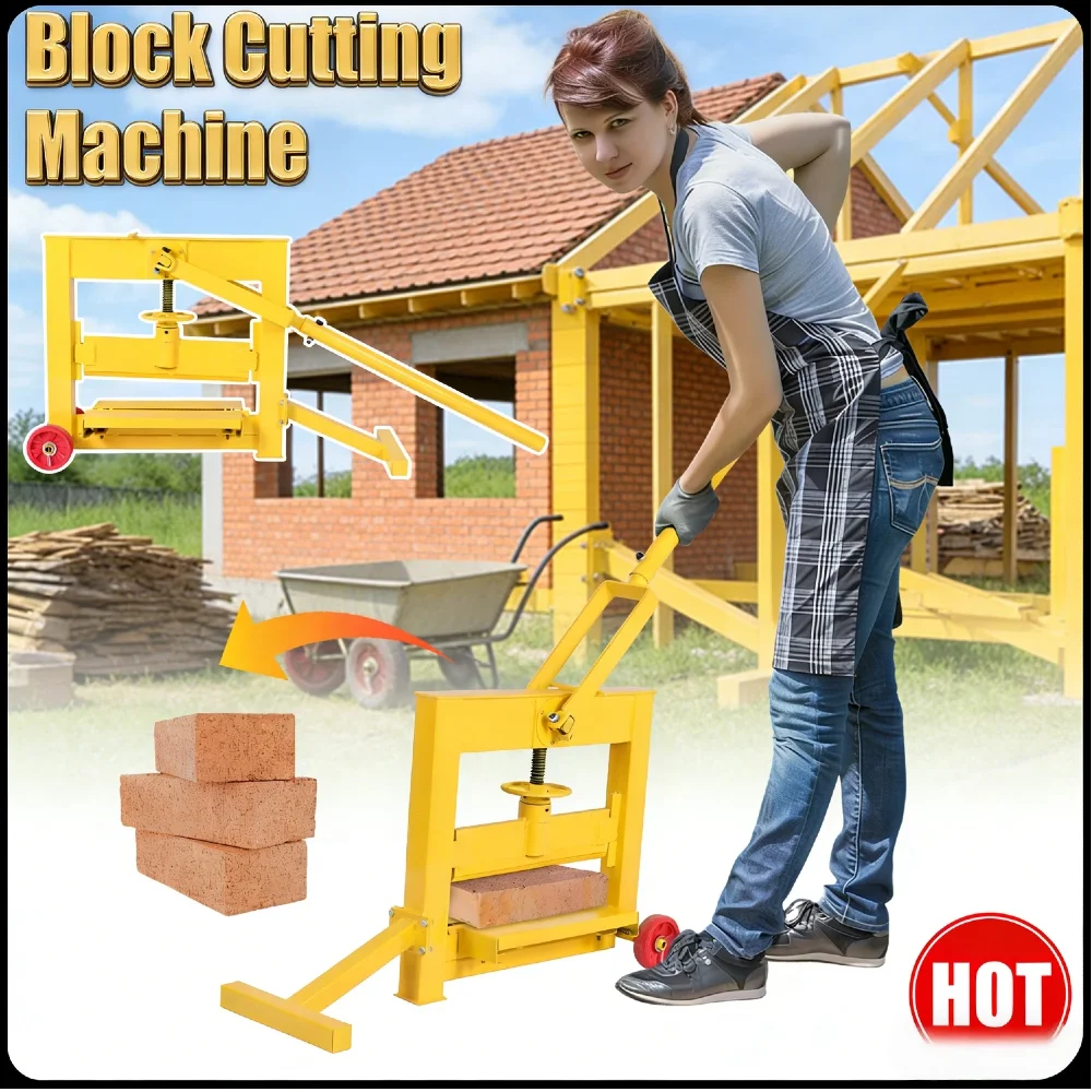 

Portable Concrete Block Splitter Paving Cutter Manual Lever Operation Cutting Range Stone Brick Tool for Commercial Landscaping