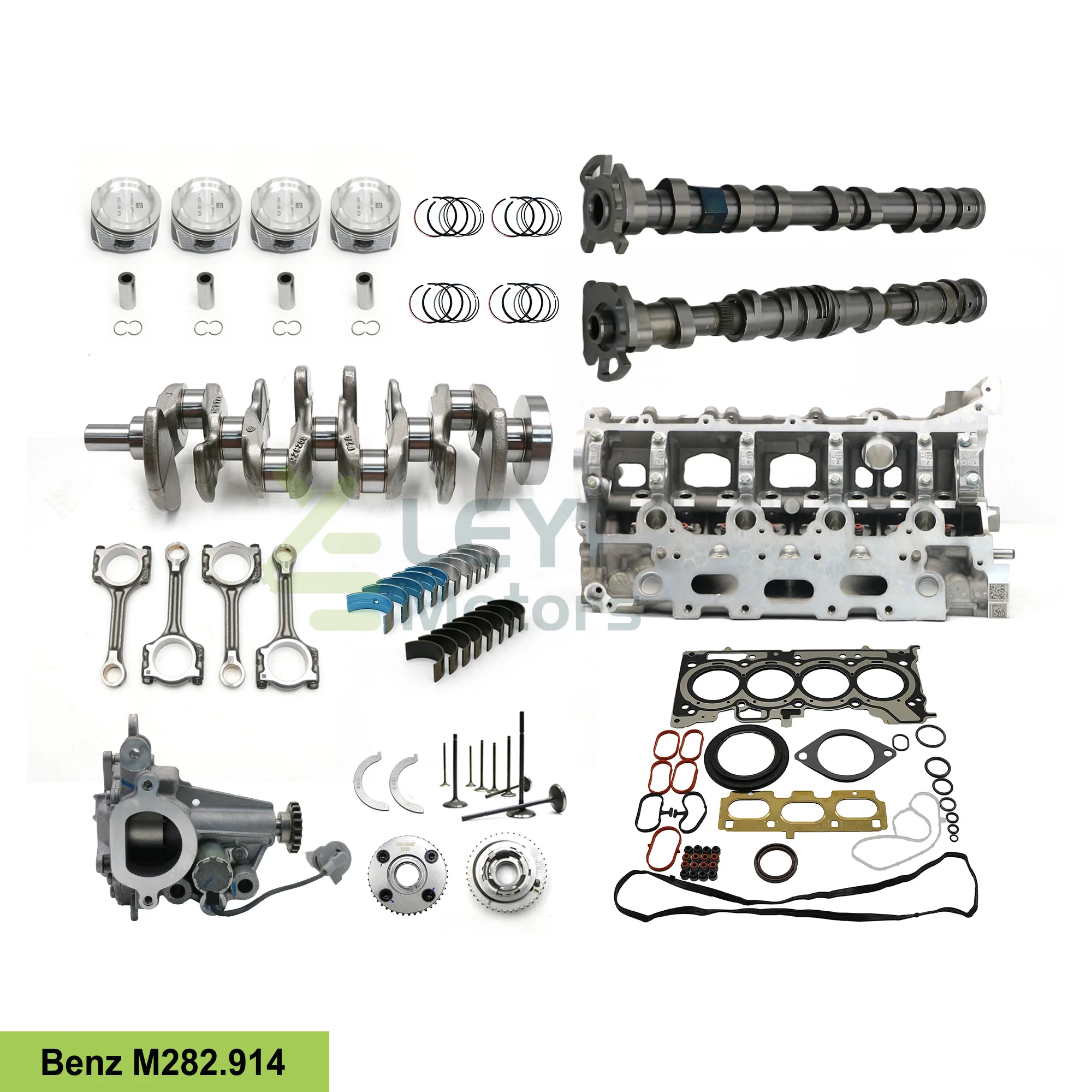 Engine Overhaul Rebuild Kit Crankshaft Con Rod Gasket Set for  M282 M282.914 1.3T W177 A200 CLA200