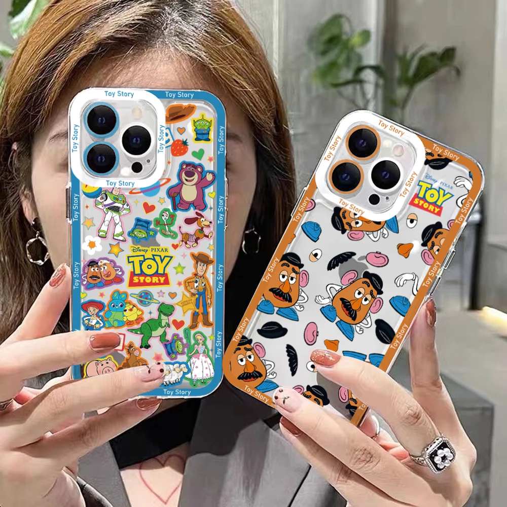 Toy Story Alien Buzz Lightyear Phone Case for Oppo Reno12 Reno11 Reno10 Reno8 Reno7 Reno6 Reno5 Pro Plus 4G 5G Transparent TPU