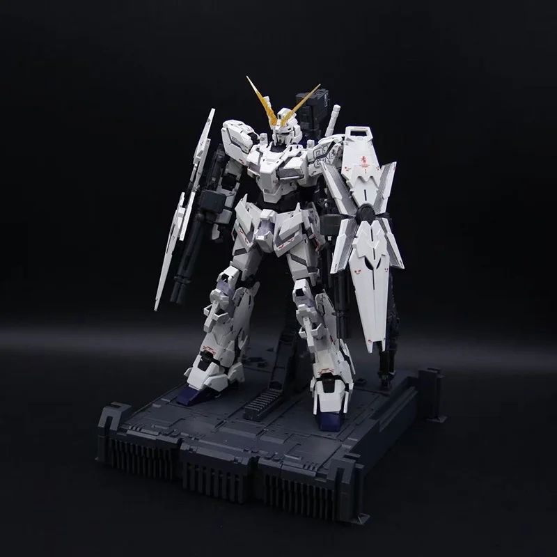 New SHENSHOU MGEX 2201/2202 RX-0 Unicorn With Light Assembly Model Kits Plastic skeleton Anime Action Figure Robot Toys