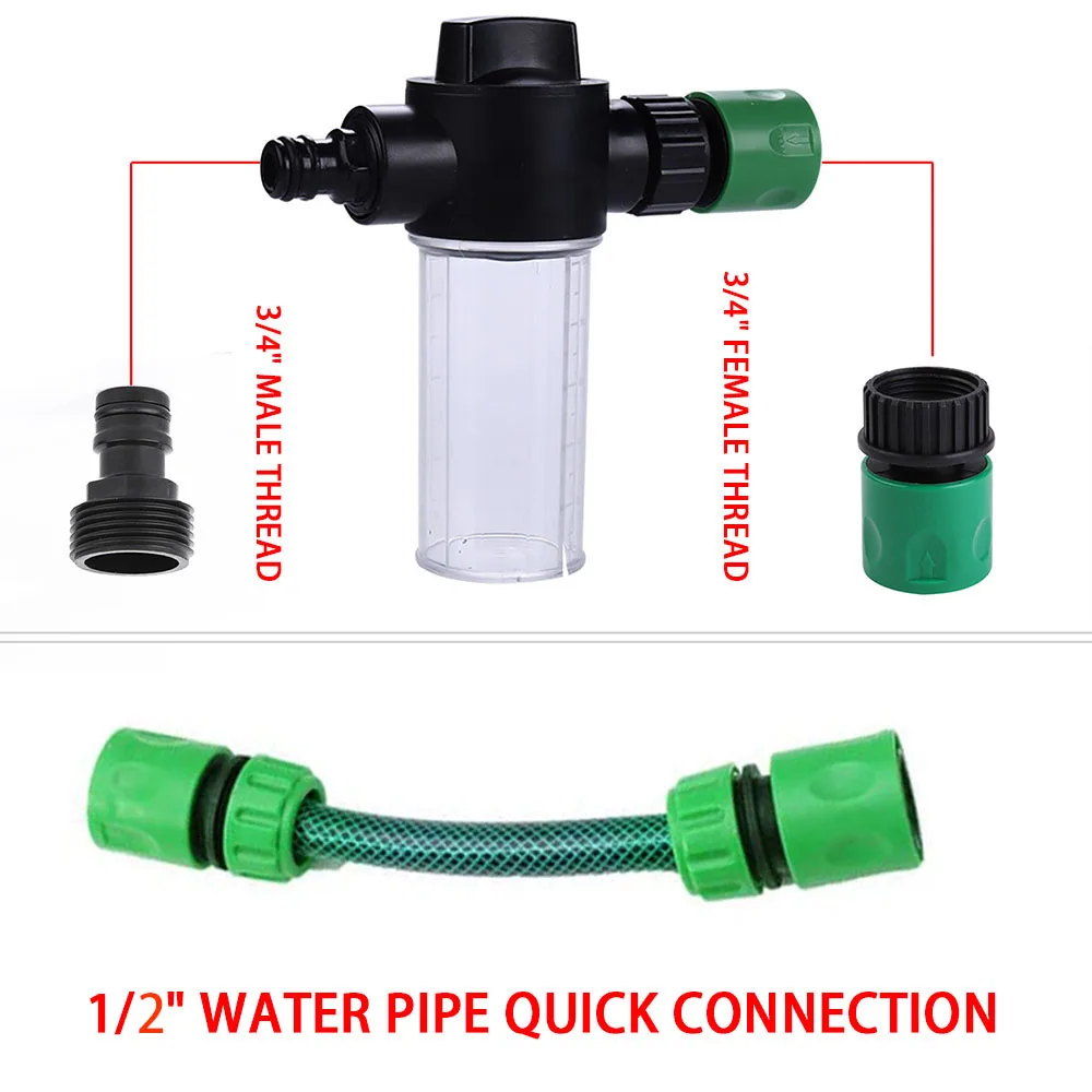 Tubo de mangueira Adaptador para Jardim Tubulação, Conector Rápido, Mamilo Fêmea, Conector Rosqueado Masculino, Irrigação por Gotejamento, Sistema