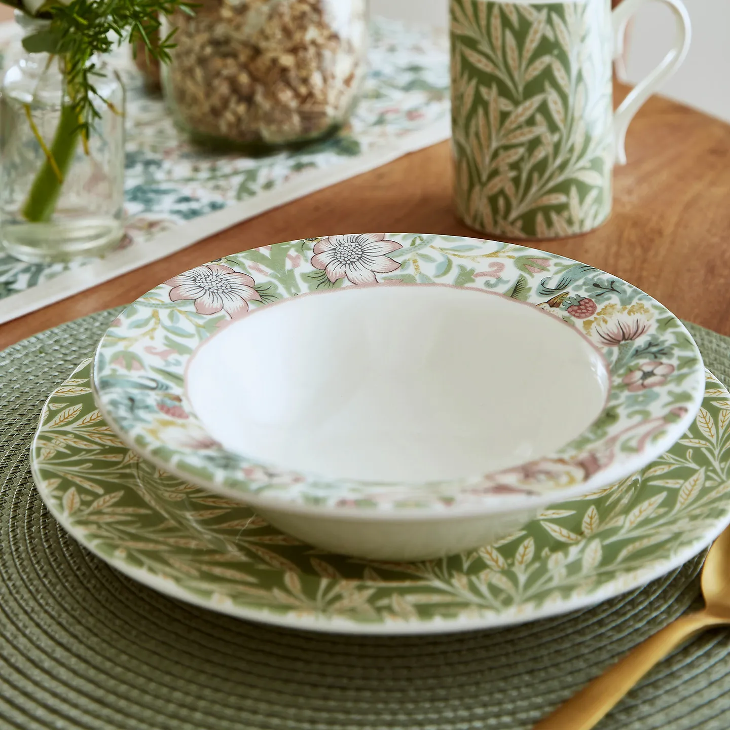 Ceramic tableware set household dinner plate meal bowl pasta bowl