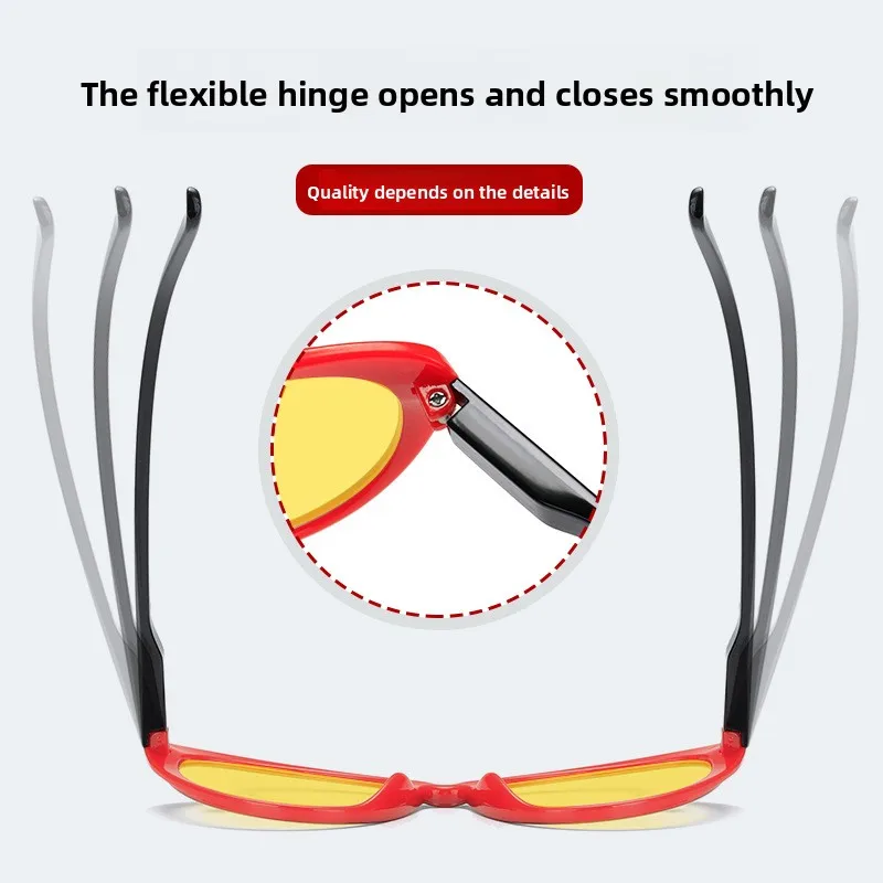 New Vintage Cat Eye Night Vision Anti-Blue Light Glasses Red or Orange Lenses Men and Women’s Computer Gaming Protective Eyewear