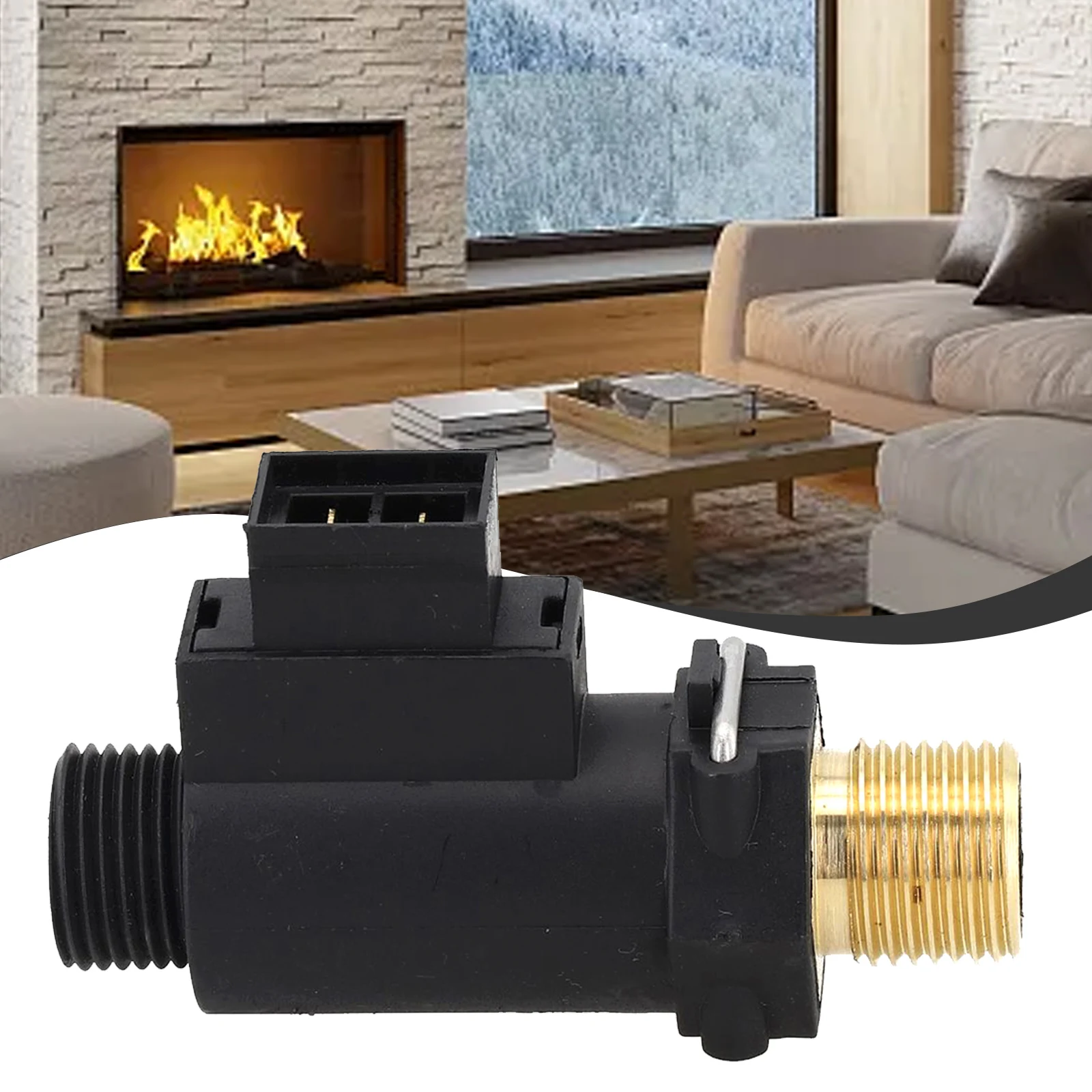 Brass Water Flow Sensor Switch 250V 16A Black For Ariston Main Four Boiler Parts Heating System Replacement Component