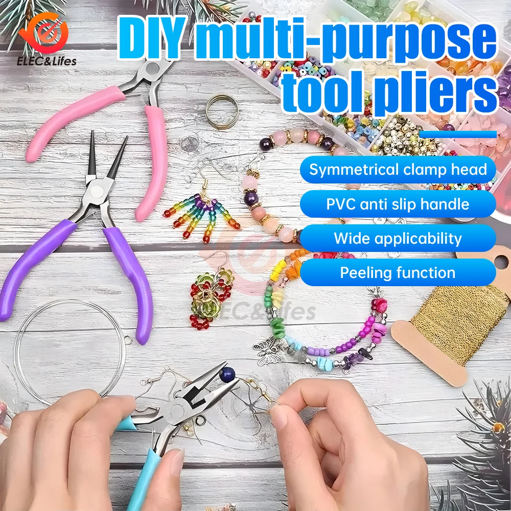 Jewelry Pliers Tools & Equipment Kit Long Needle Round Nose Cutting Wire Pliers For Jewelry Making Handmade Accessories