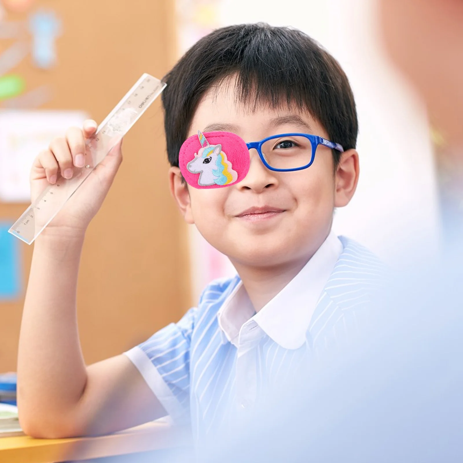 

2pcs Cartoon Patches Lightproof Amblyopia Training Glasses Covers Strabismus Eye Masks Eye Covers Single Breathable