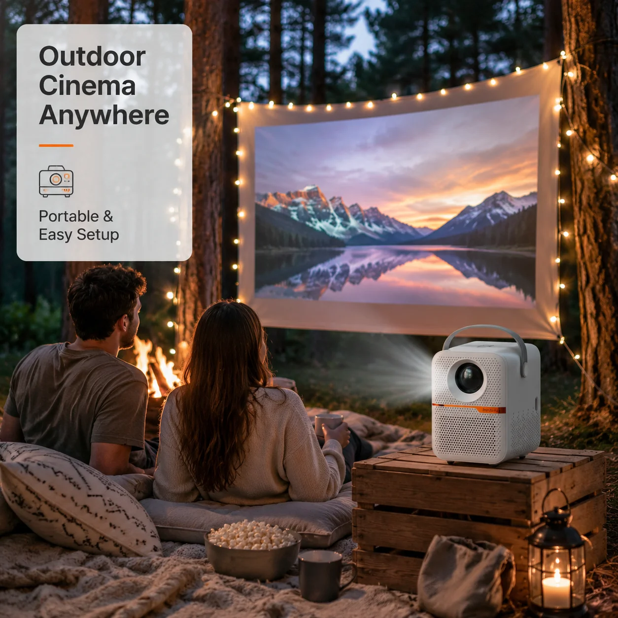 LINGLAN P10 Smart LED Projecto - Smart Home Video ulasan dan harga