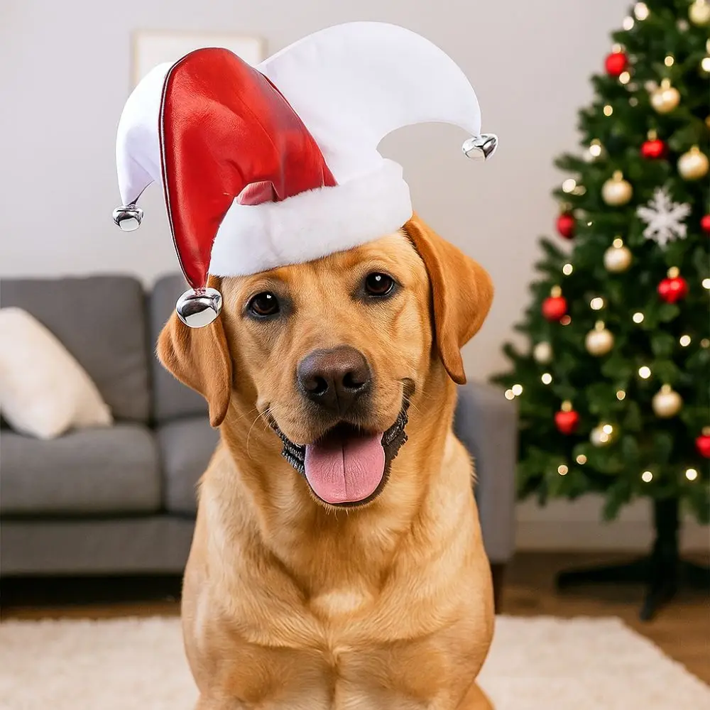 Topi Joker Lucu dan Imut untuk Hewan Peliharaan, Topi Pesta Anjing yang Bernapas dan Dapat Disesuaikan, Topi Kostum Kreatif untuk Festival